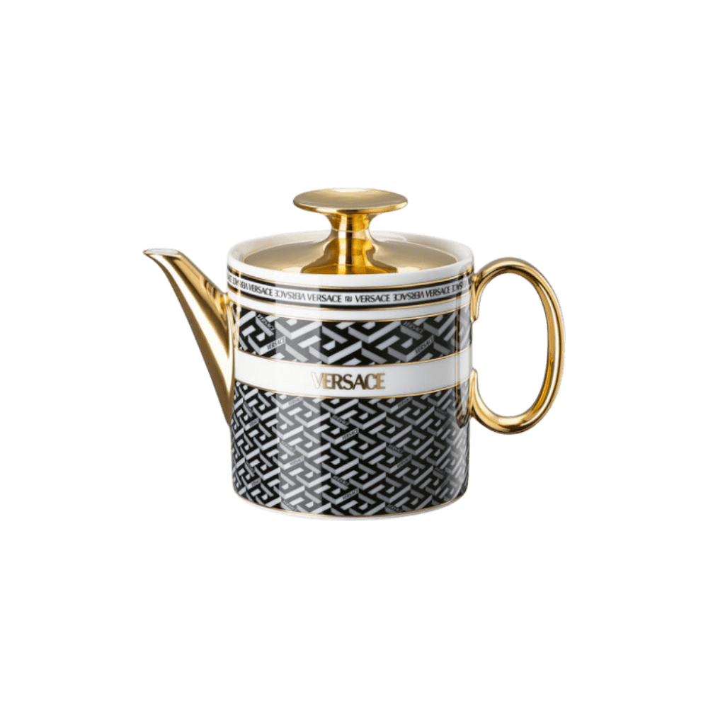 Versace Teapot 2 La Greca Signature Black -Versace