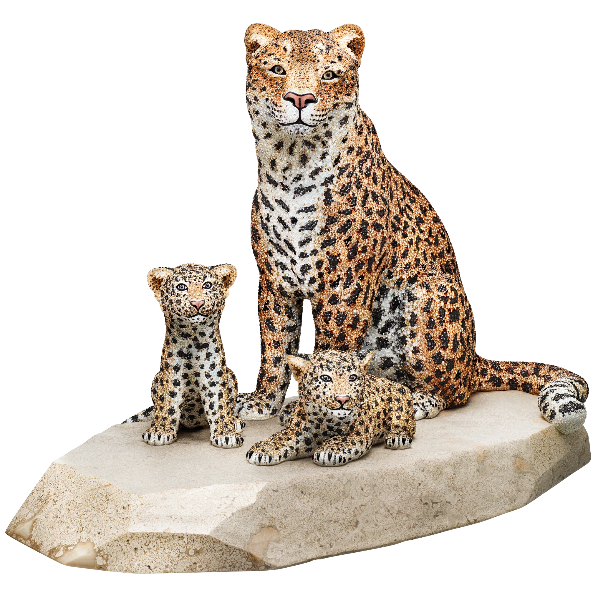 Swarovski Limited Edition Reka crystal figurine with intricate detailing and sparkling clear crystals on a white display base.