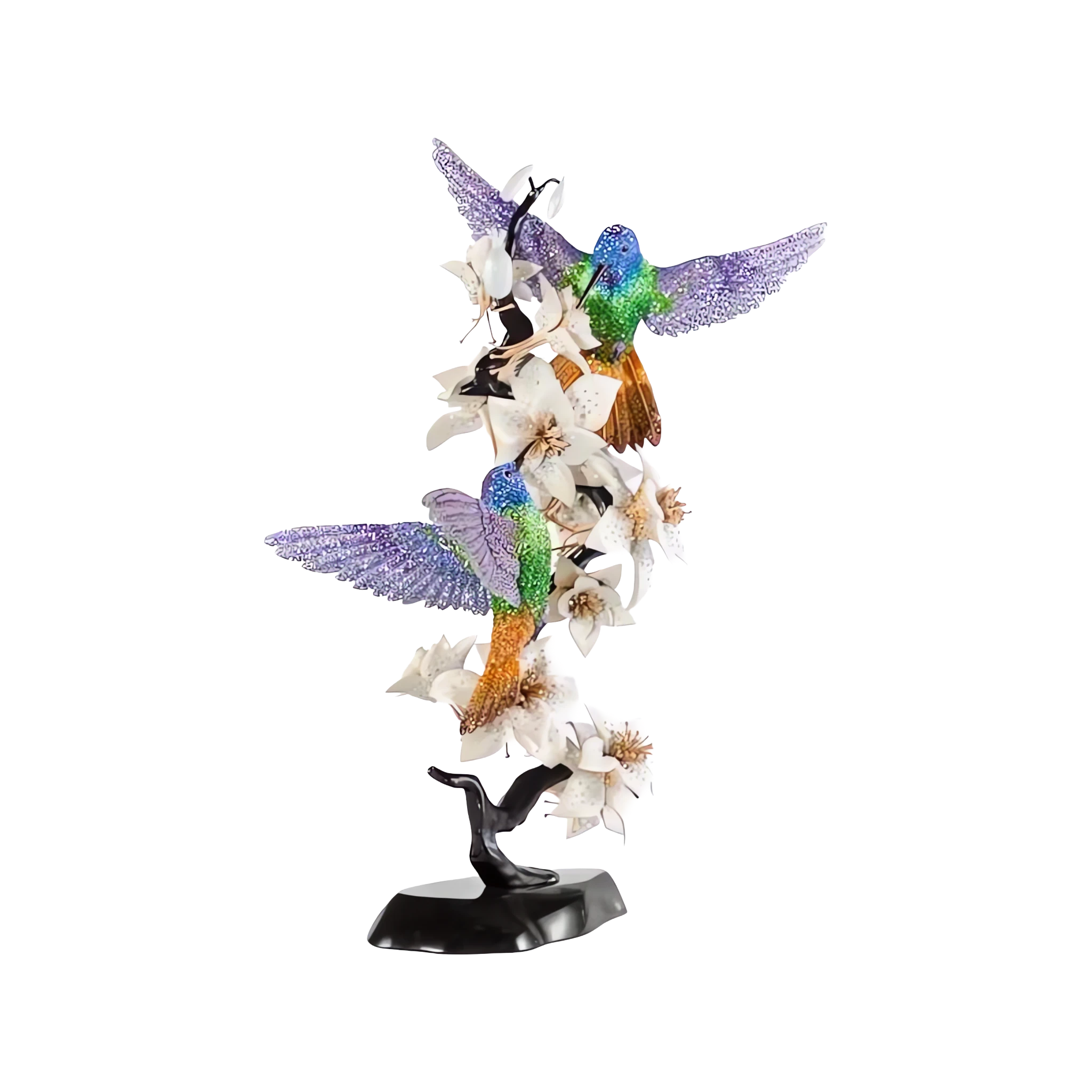 Swarovski Limited Edition Namida crystal figurine with intricate design and sparkling clear crystals on a white background