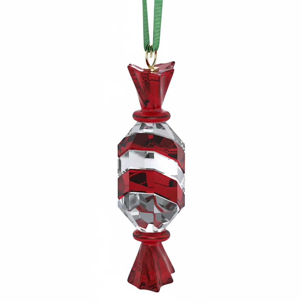 Swarovski Holiday Cheers Dulcis crystal ornament with intricate snowflake design and sparkling clear crystals.