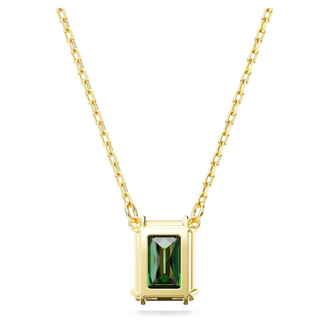 Swarovski Matrix Pendant with rectangular cut crystals, showcasing a sparkling jewelry piece with intricate design details.