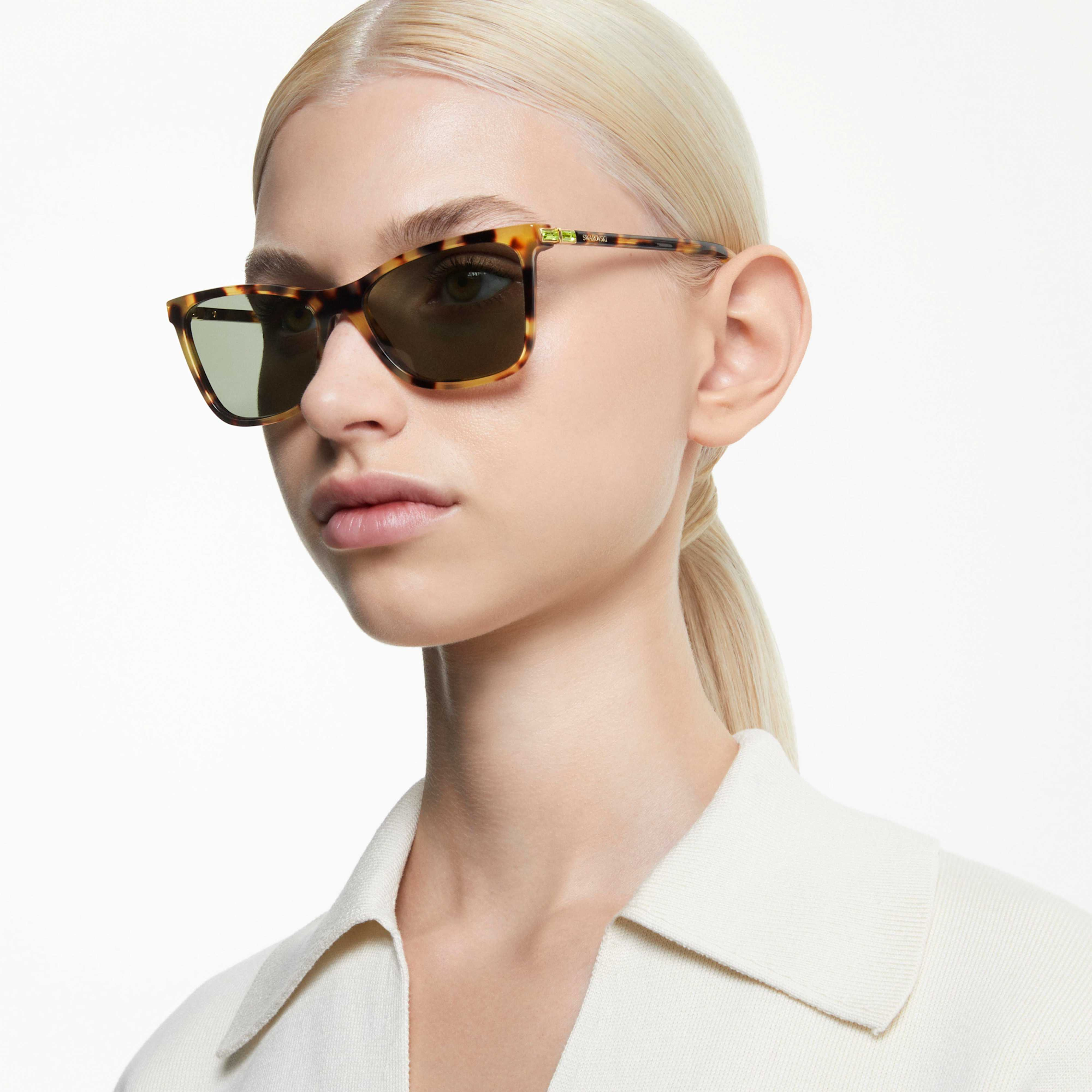 Swarovski Lucent SK6004EL brown sunglasses with sleek frame and gradient lenses, stylish eyewear for sun protection.