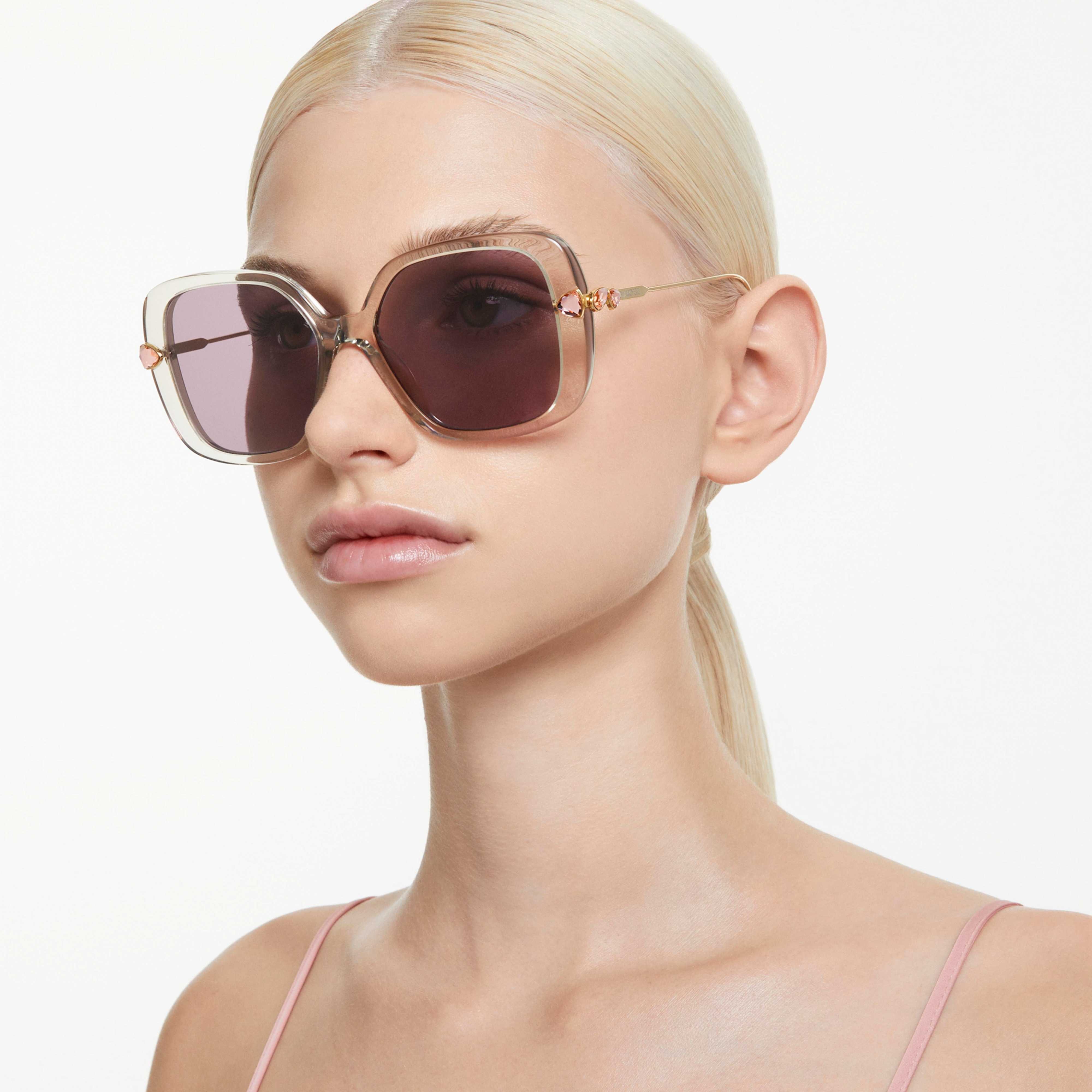 Swarovski Mesera SK6011EL purple sunglasses with sleek frame and tinted lenses, stylish and elegant eyewear.