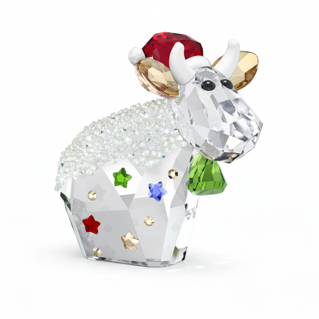 Swarovski Mo Holiday Annual Edition 2025 crystal figurine with intricate detailing and sparkling design, crafted by Swarovski.