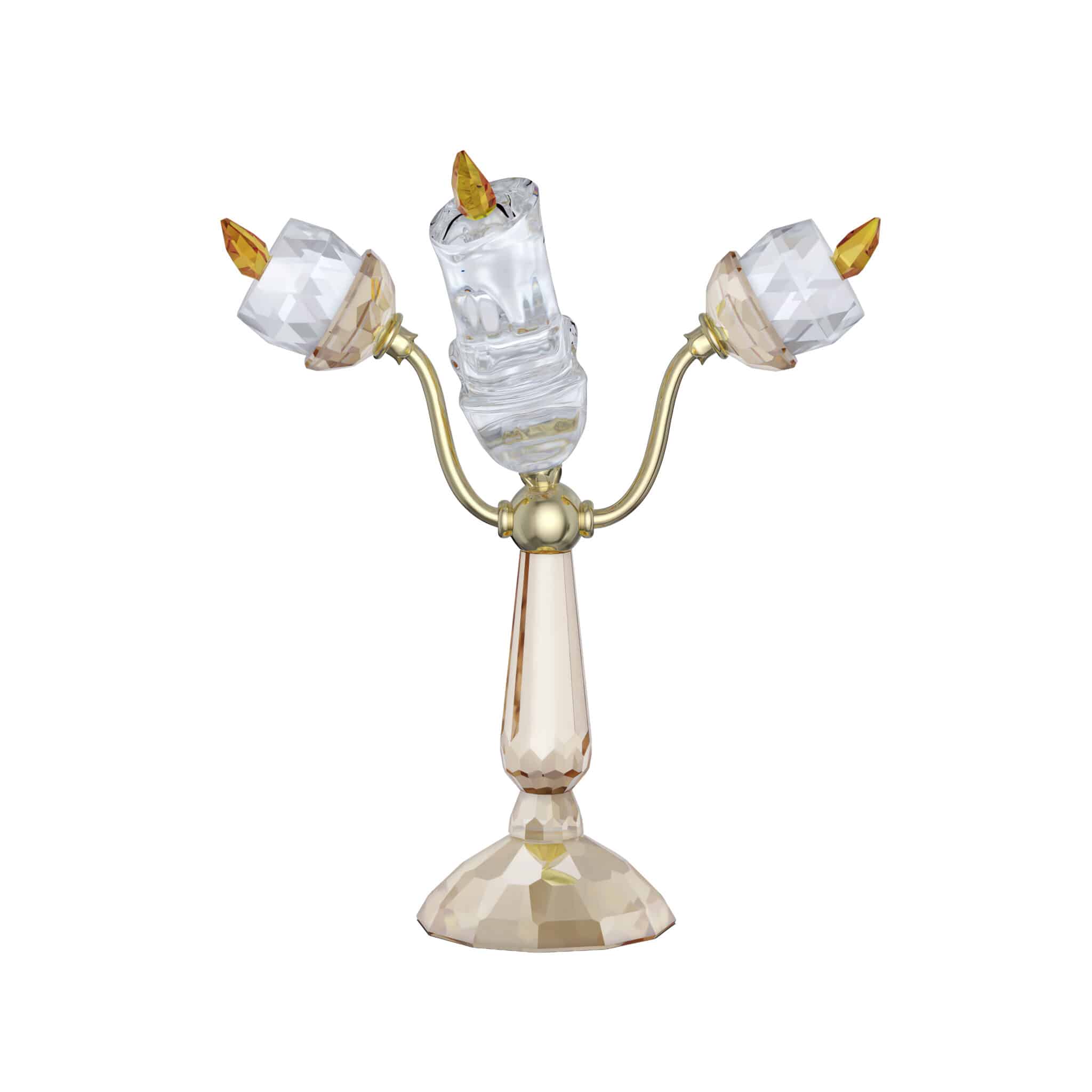Swarovski Lumière figurine from Beauty and the Beast collection, crystal sculpture of Lumière with detailed craftsmanship.