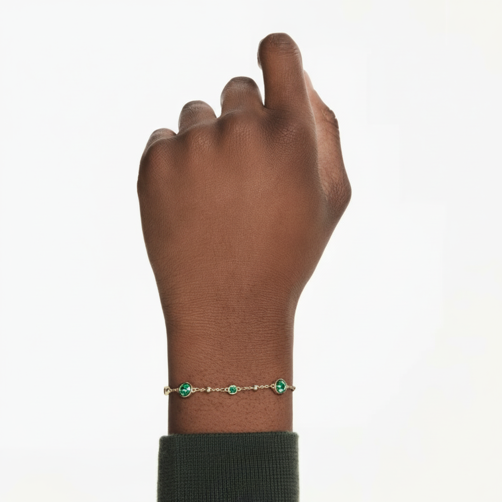 Swarovski Imber bracelet with shimmering crystal beads and elegant silver-tone clasp, showcasing luxurious jewelry craftsmanship