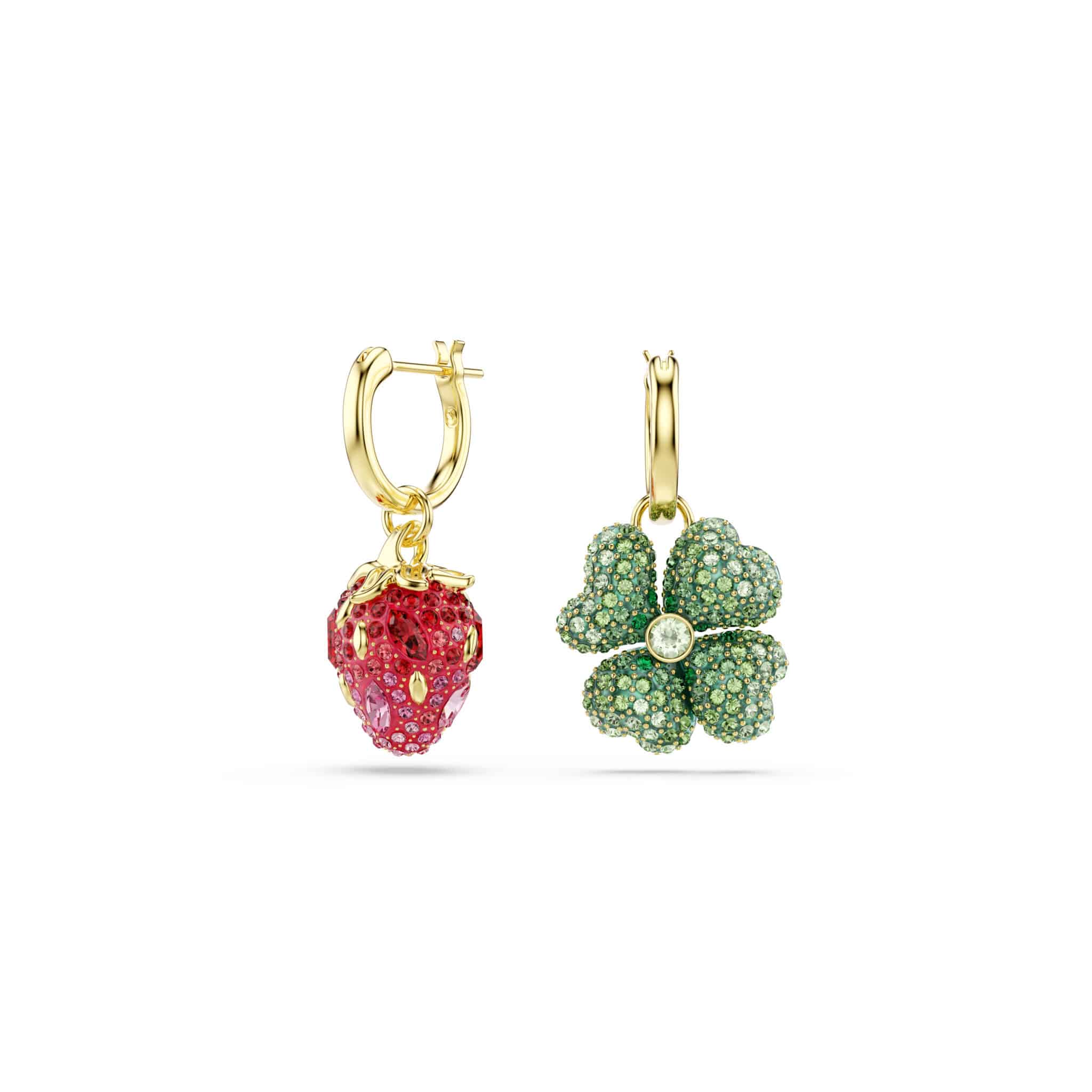 Swarovski Idyllia Drop Earrings, Set (3), Ladybug, Clover