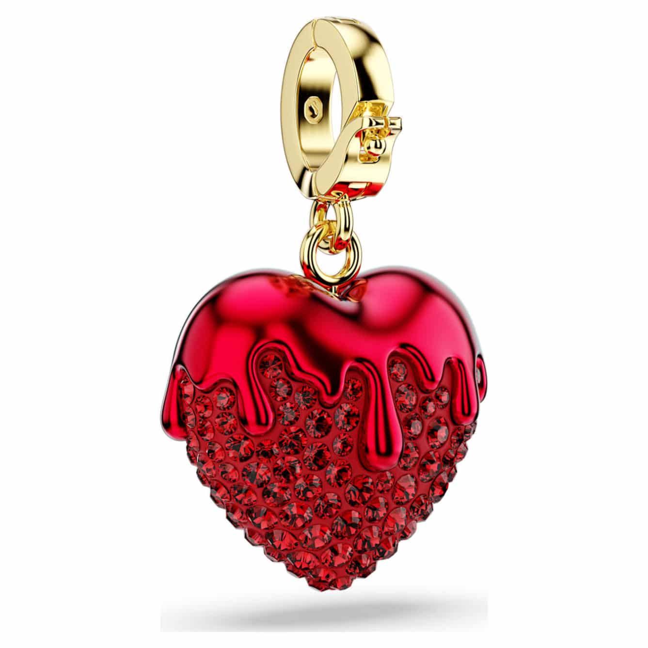 Swarovski Idyllia charm with intricate crystal details and silver-tone metal accents, designed for jewelry and necklaces.