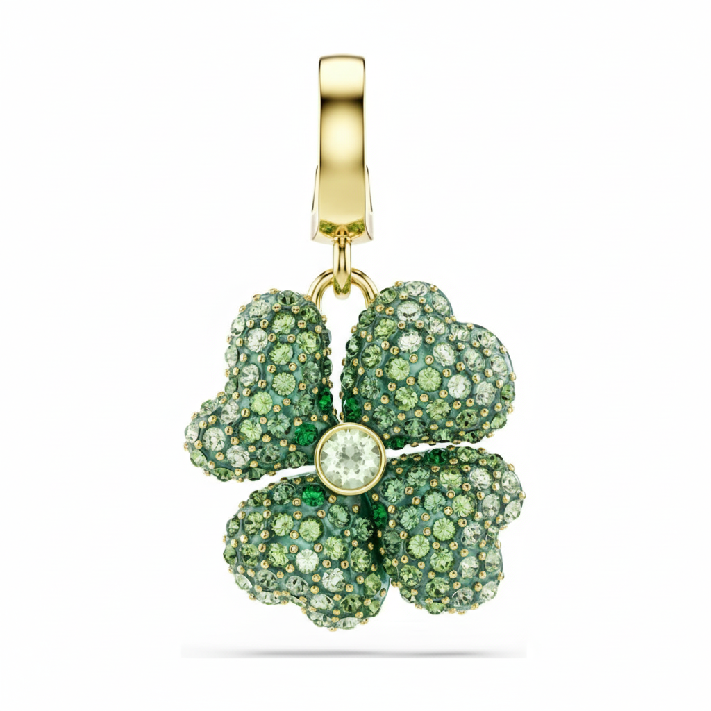 Swarovski Idyllia charm with sparkling crystal details and intricate metal design for elegant jewelry accents