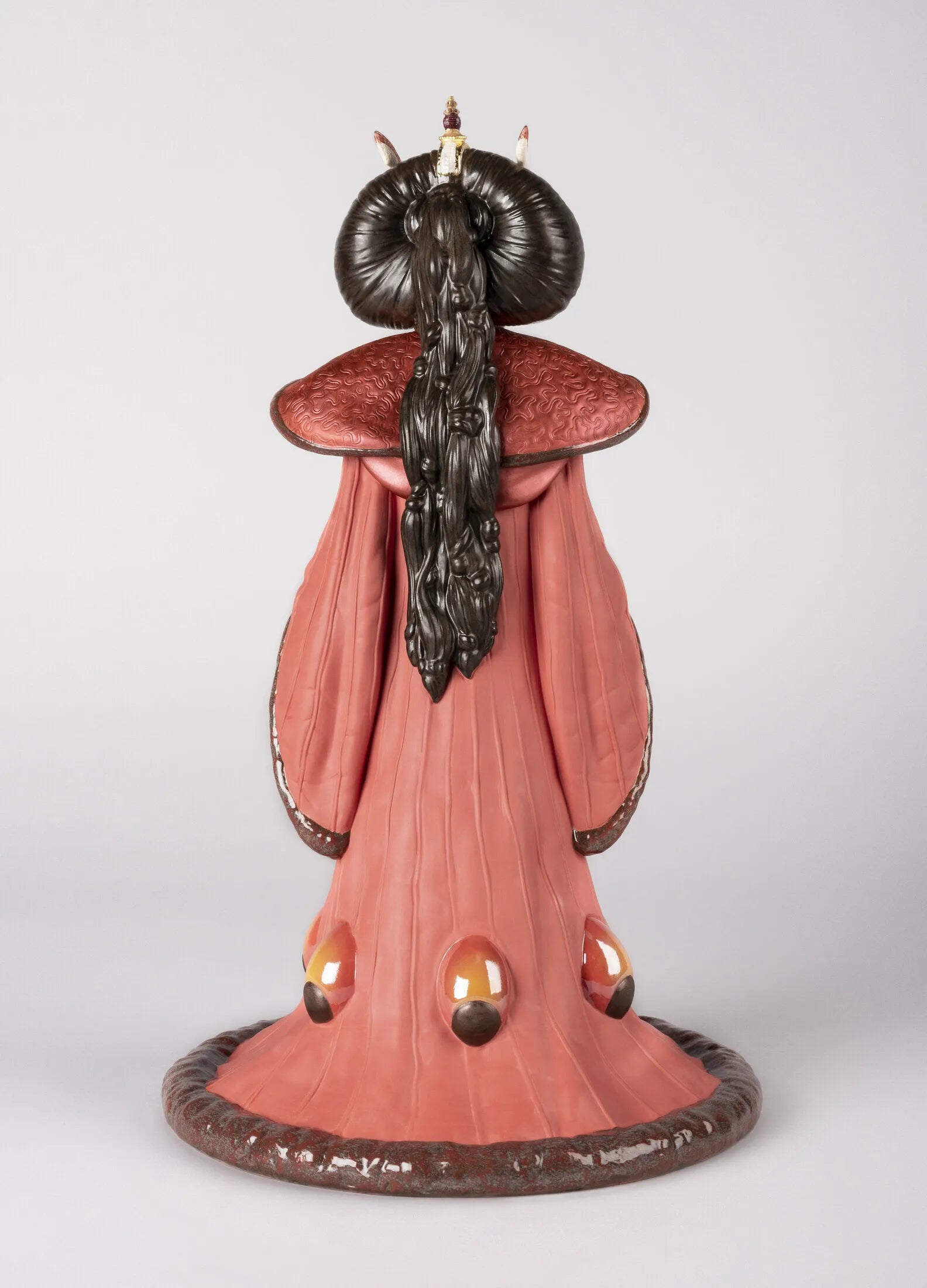 Lladro Queen Amidala™ sculpture in the throne room, limited edition porcelain figurine with intricate details and regal design.