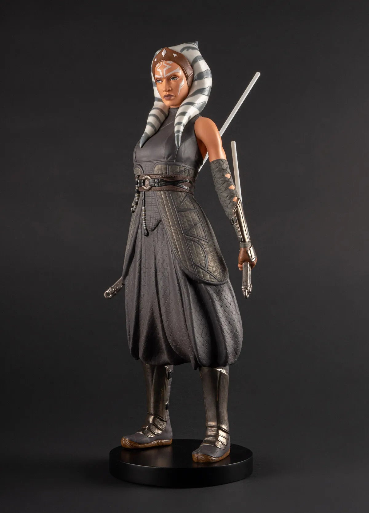 Lladro limited edition Ahsoka Tano™ sculpture depicting the Star Wars character in detailed ceramic craftsmanship.