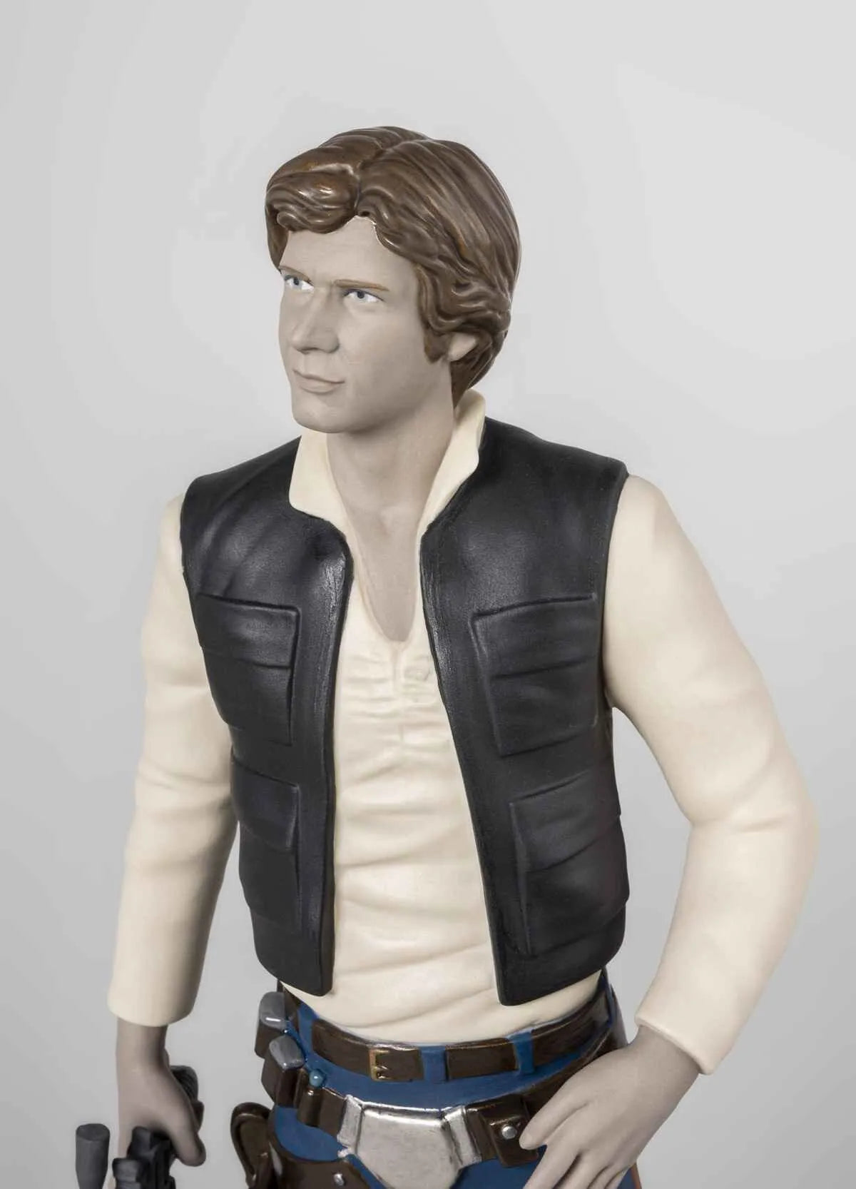 Limited edition Han Solo™ sculpture by Lladro, featuring a detailed ceramic figure of the iconic Star Wars character.