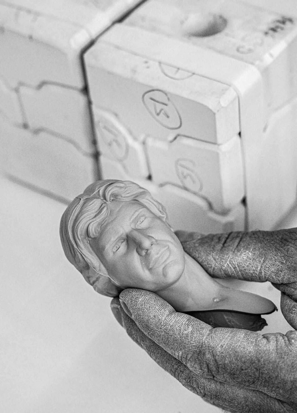 Limited edition Lladro Han Solo™ sculpture featuring detailed craftsmanship and a realistic depiction of the Star Wars character.