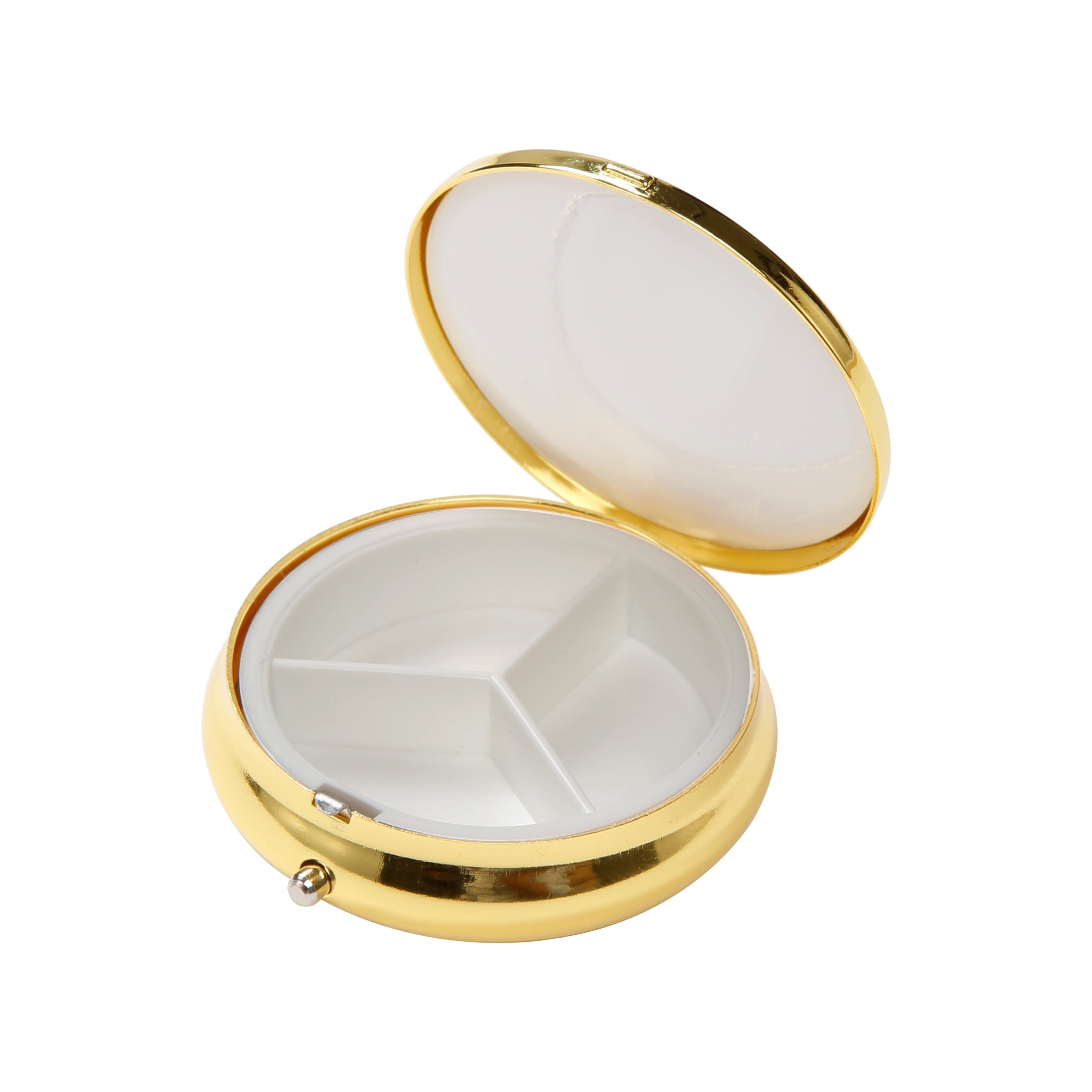Goebel Pill Box featuring the Tree of Life design, 5cm, detailed ceramic compact with vibrant Klimt-inspired artwork.