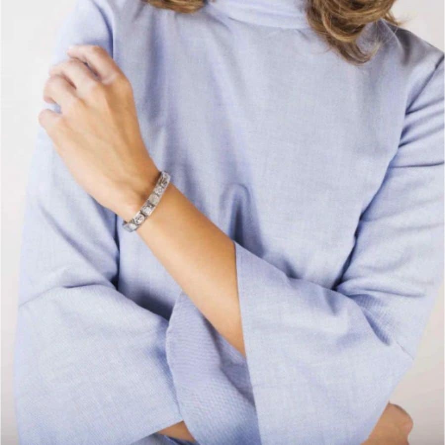 Nomination Composable Classic Link Ox Letter K jewelry charm in silver with engraved design, showcasing a stylish letter charm.