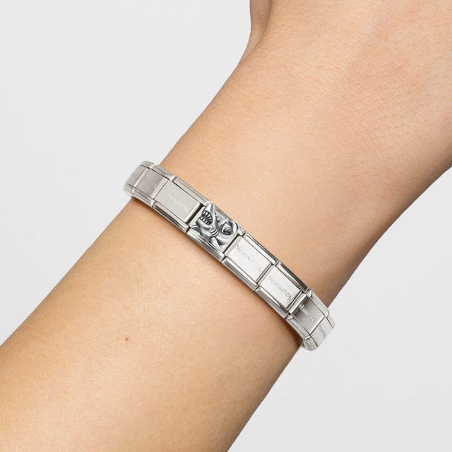 Nomination Composable Shark oxidized symbol jewelry piece with detailed shark design and sleek oxidized finish.