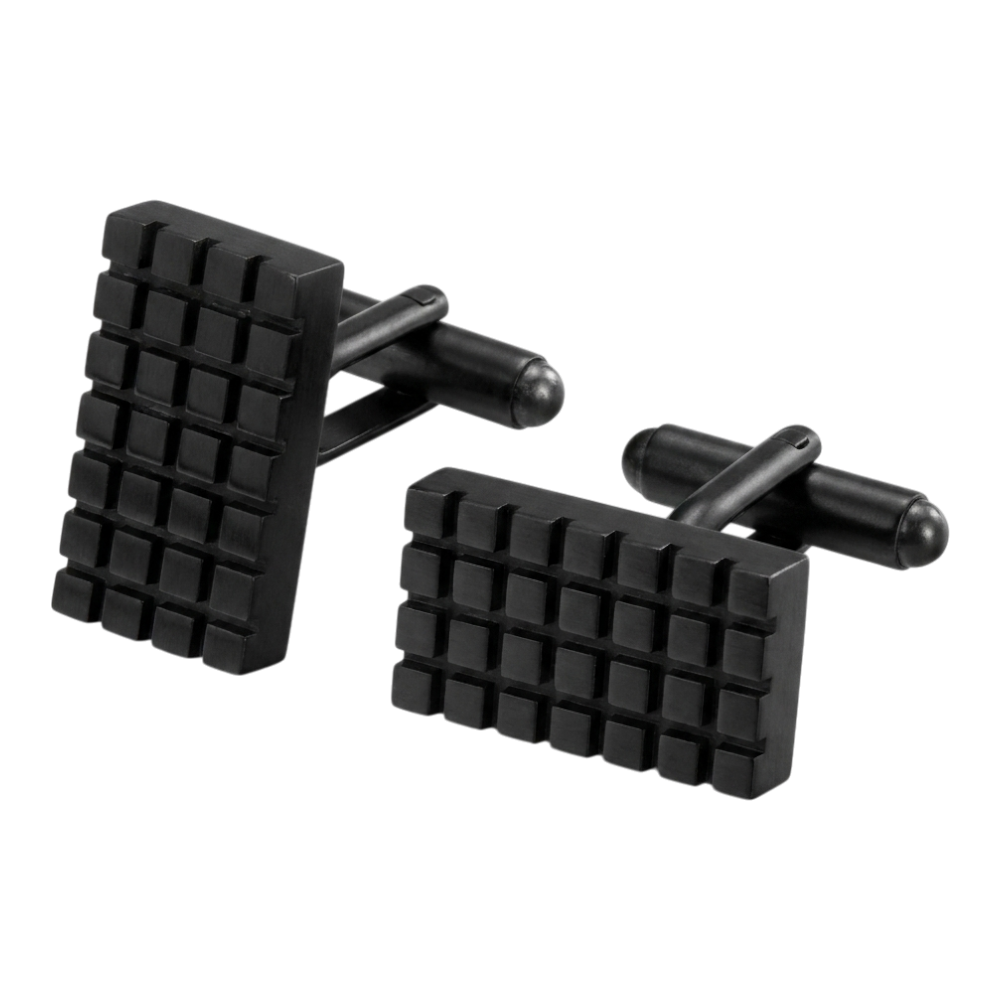 ARZ Steel stainless steel cufflinks with a sleek, polished finish, designed for formal wear and elegant style.