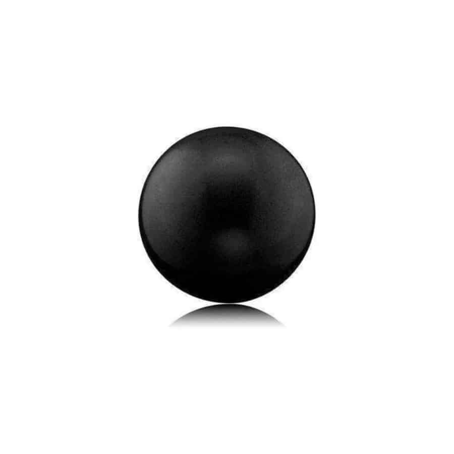 Engelsrufer Soundball 14mm black jewelry charm with intricate design, showcasing a sleek black finish and detailed craftsmanship.