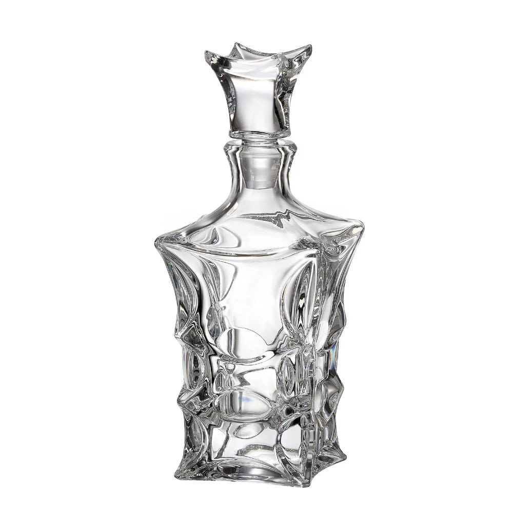 Bohemia Crystal Decanter X-Lady with elegant design and clear glass, perfect for serving fine spirits or whiskey.