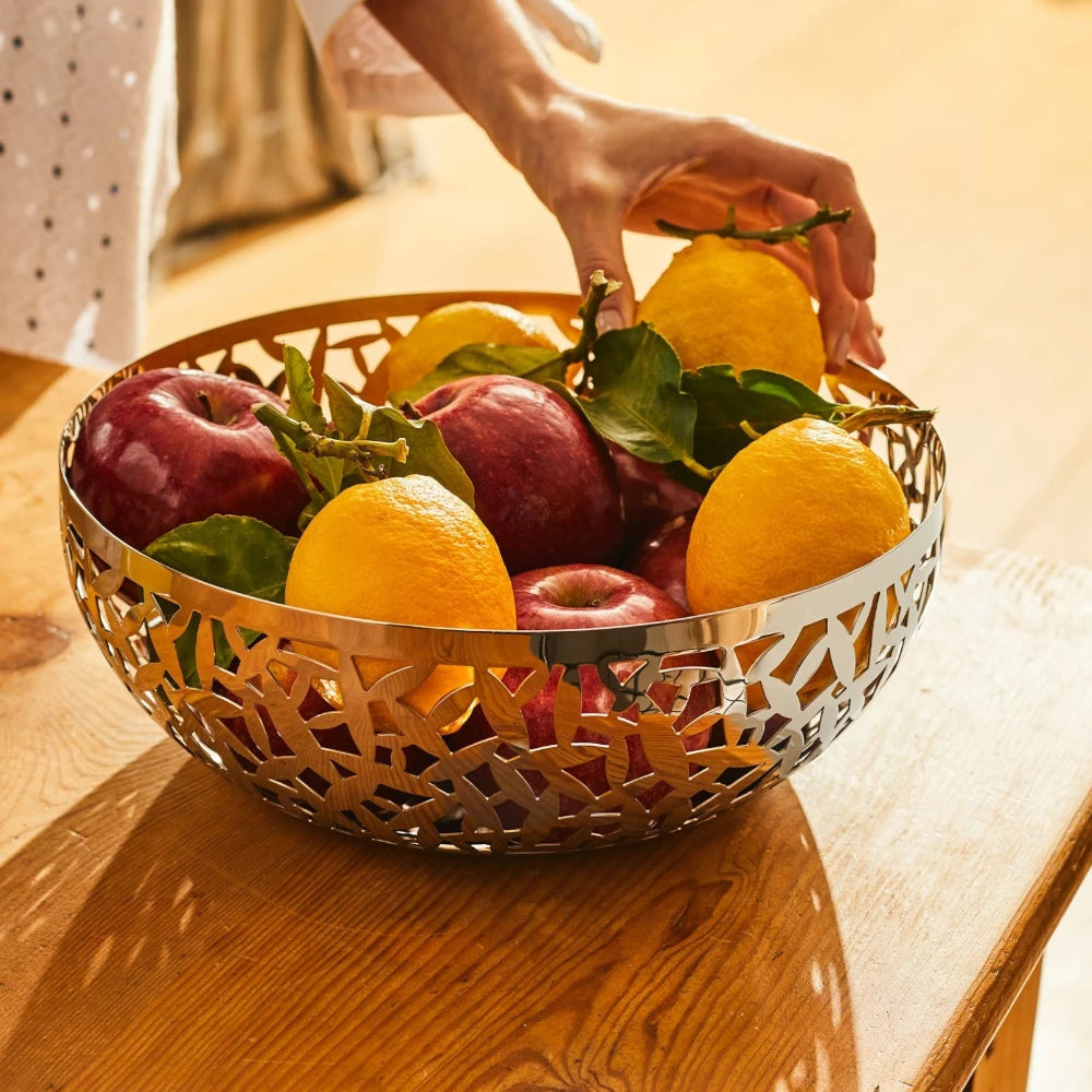 Alessi White Cactus-shaped 29cm ceramic bowl, with a smooth glossy finish and cactus design, ideal for serving or decorative use.