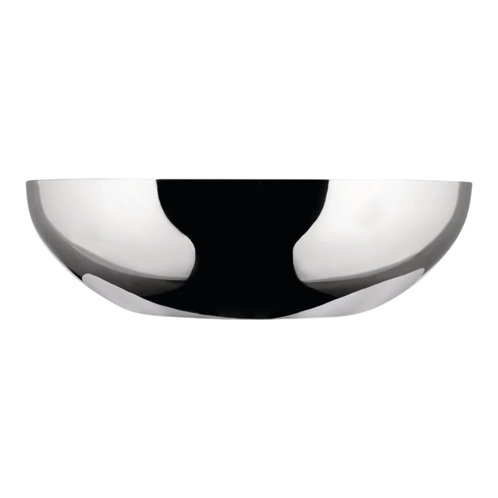 Alessi Urbino double wall stainless steel bowl, 25cm, showcasing sleek, modern design with polished finish and double wall construction.