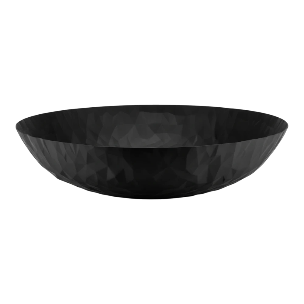 Alessi Joy No.1 black centerpiece bowl, 37cm with modern design, perfect for stylish table decoration or serving.