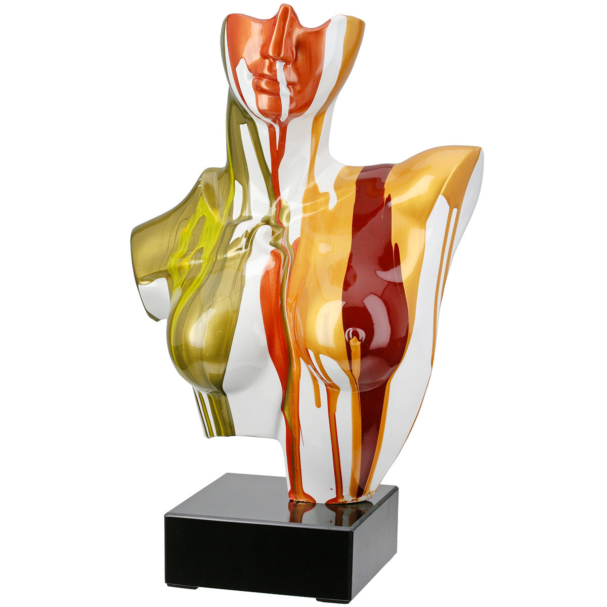 Gilde Bella resin marble sculpture of a woman, detailed and elegant, showcasing artistic craftsmanship and smooth marble finish.