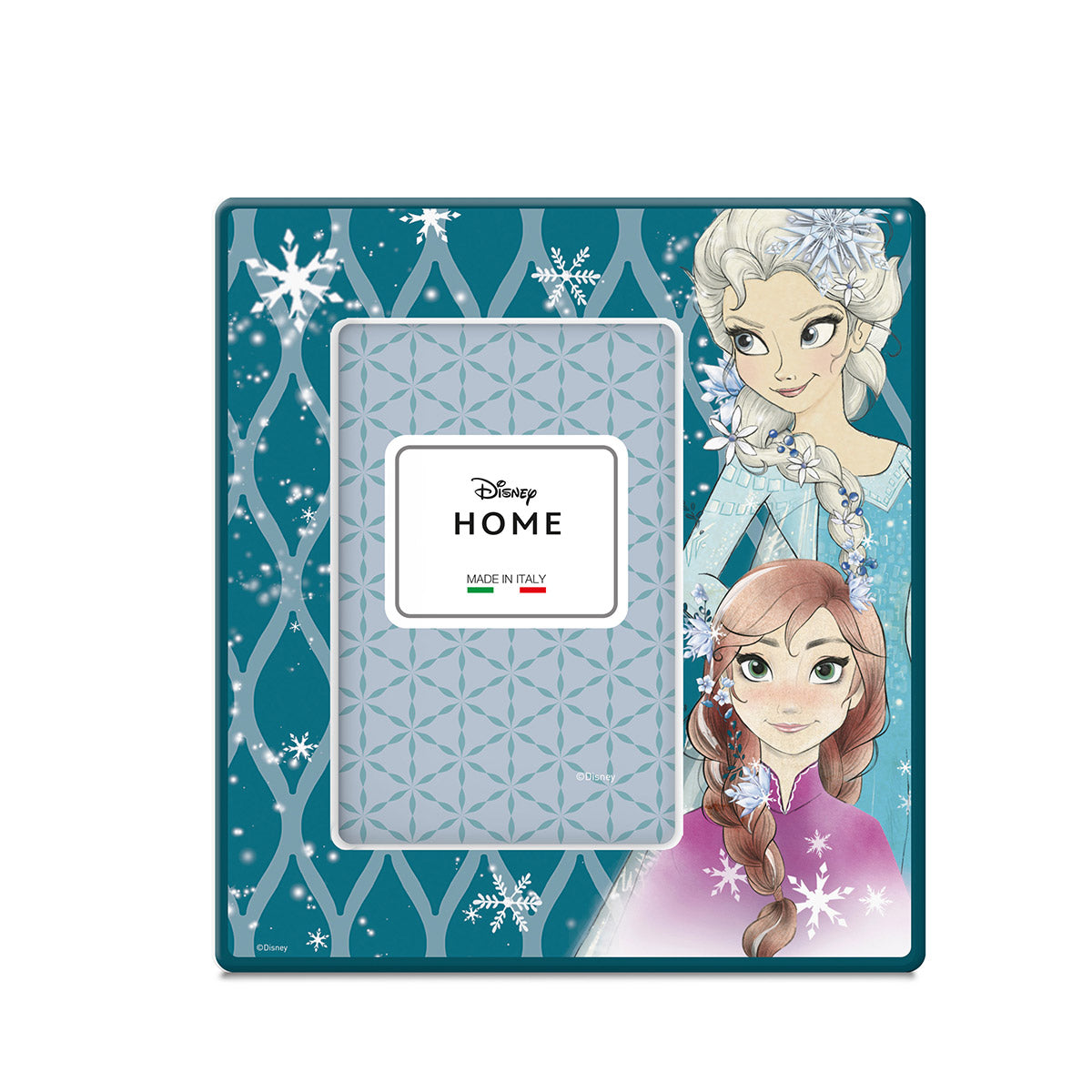 Colorful Gilde Disney Frozen ceramic photo frame featuring characters from the movie, perfect for displaying cherished memories.
