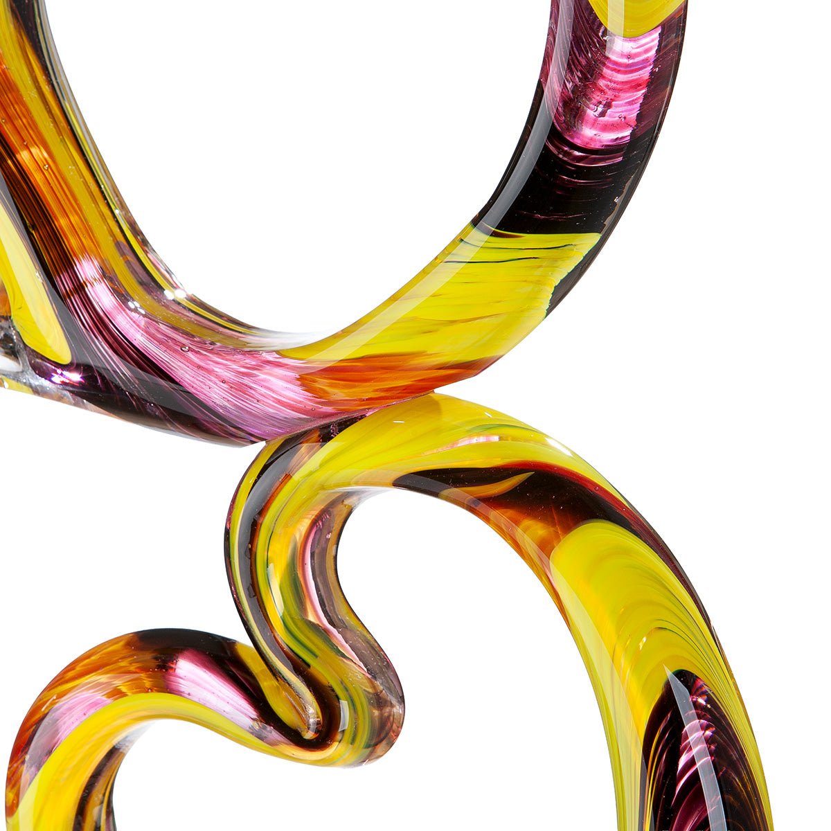 Gilde Sculpture Glassart Heart Corazon, clear glass heart sculpture with intricate design, decorative art piece for home decor.