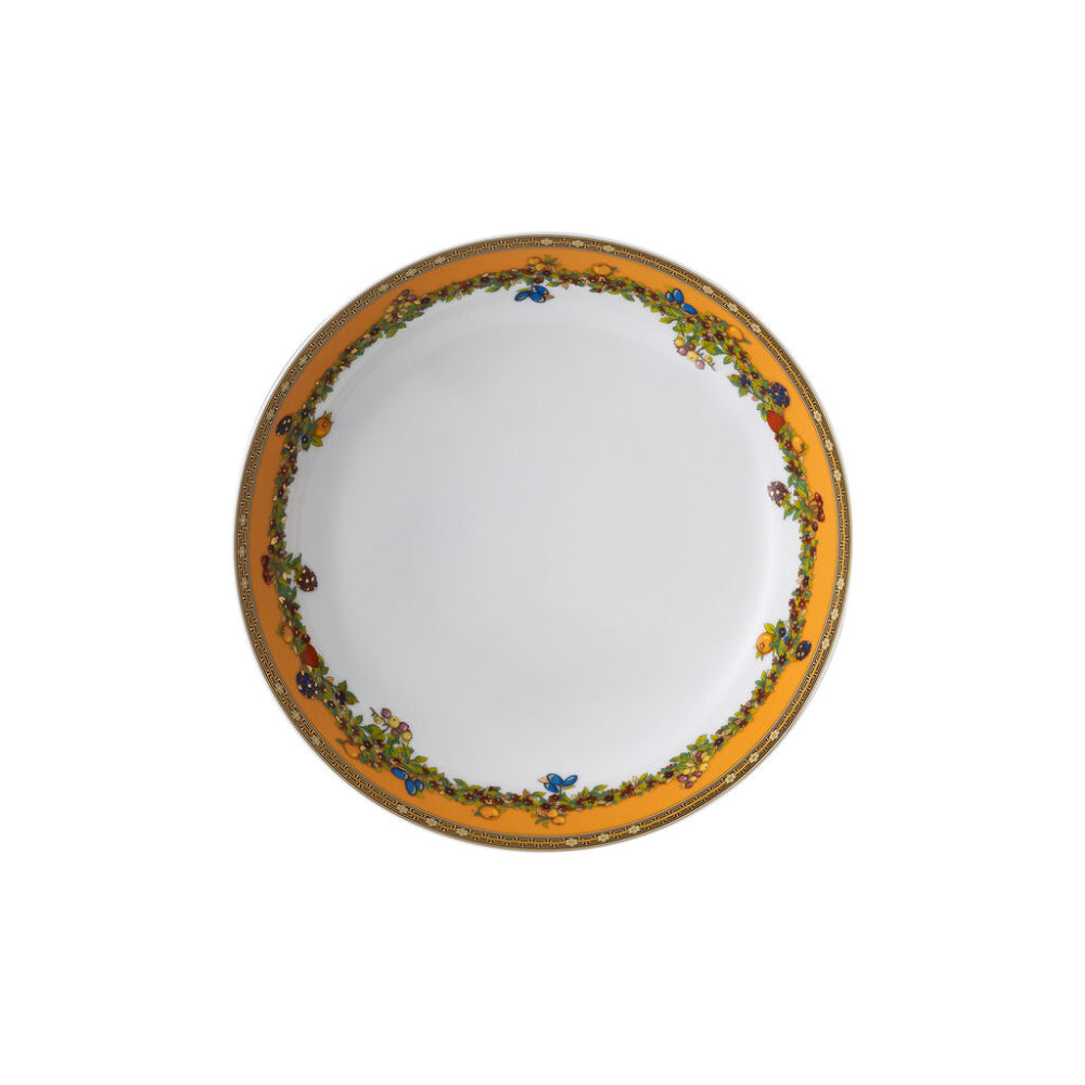 Versace Deep Plate Le Jardin de Versace 22cm with intricate floral pattern and gold accents, elegant dinnerware for sophisticated table settings.