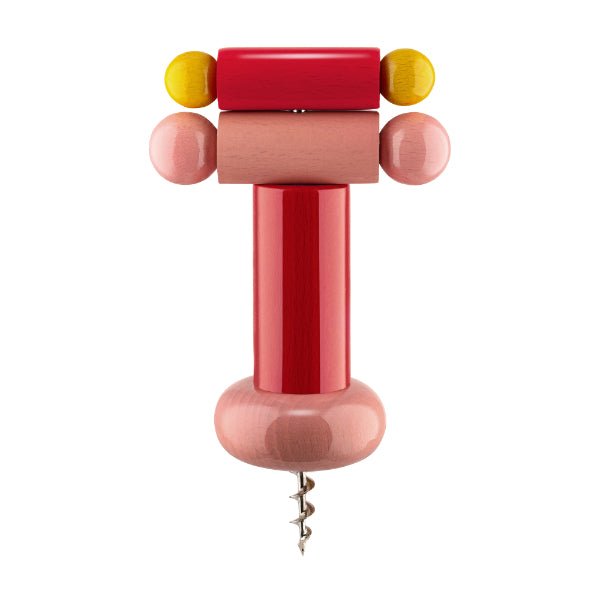 Alessi Corkscrew Red, Pink & Yellow -Alessi