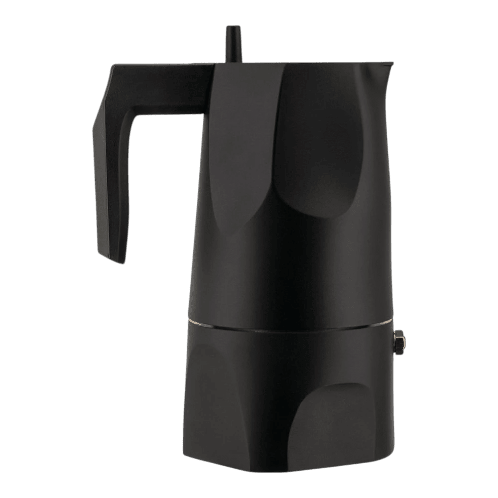 Alessi Espresso Maker Moka Ossidiana Black 3 Cup -Alessi