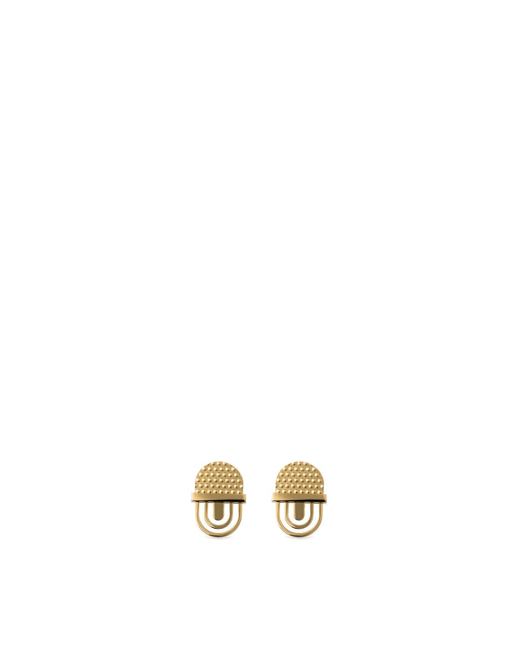 Alessi Pierced Earrings Fresta Hypoallergenic PVD Gold -Alessi