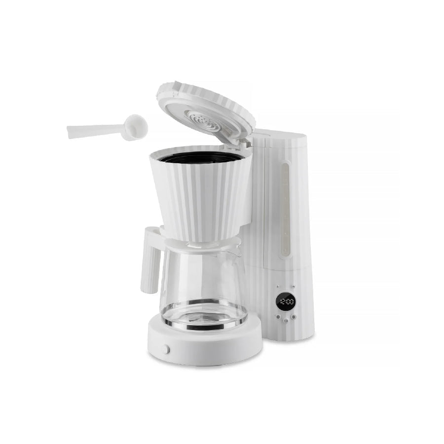 Alessi Plissé Coffee Maker White -Alessi