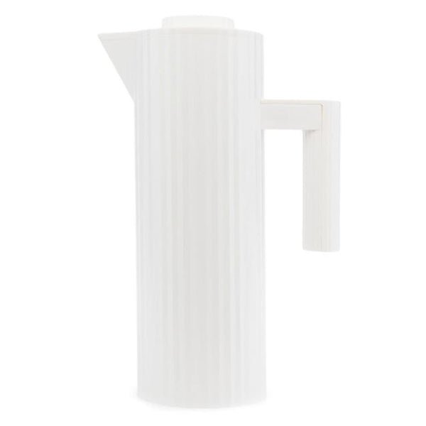 Alessi Plisse Jug Vacuum Glass White 1L -Alessi