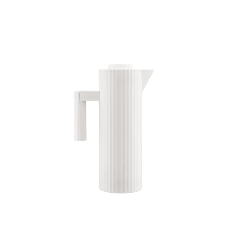 Alessi Plisse Jug Vacuum Glass White 1L -Alessi