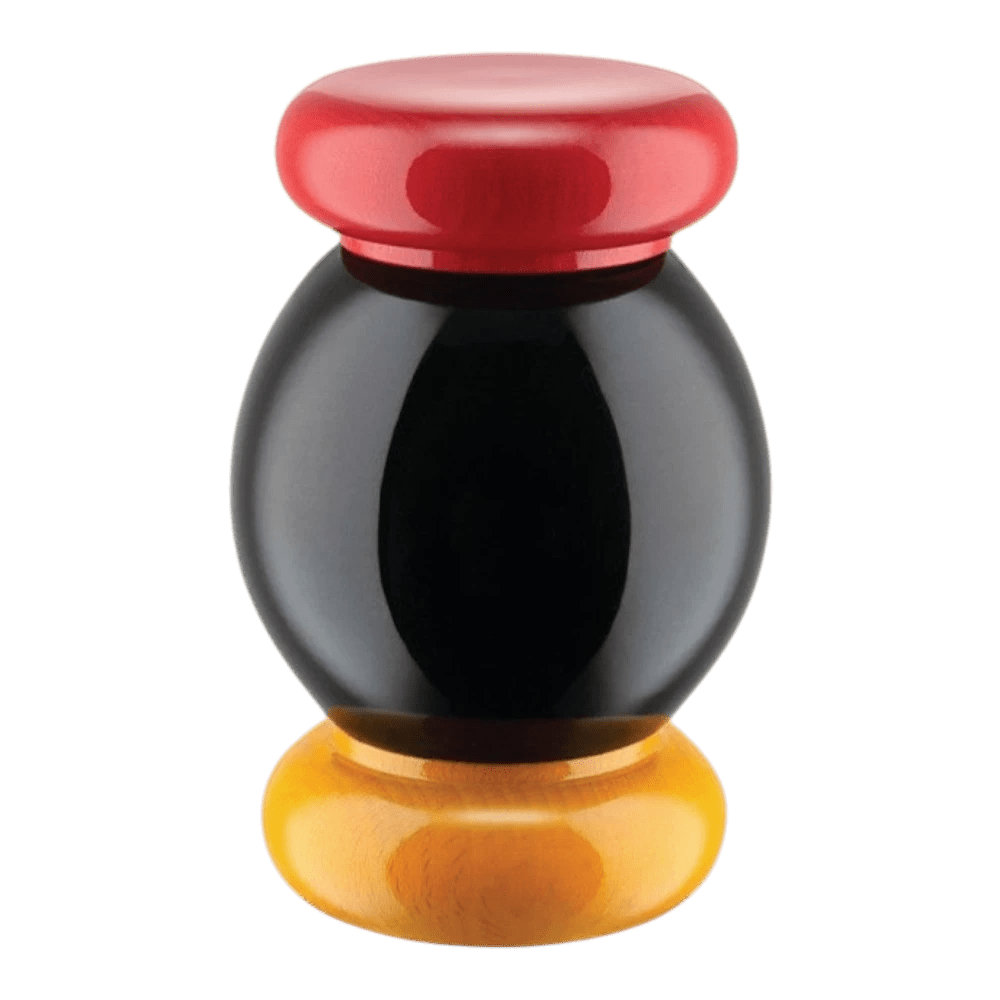 Alessi Salt, Pepper and Spice Grinder-Red, Yellow, Black -Alessi