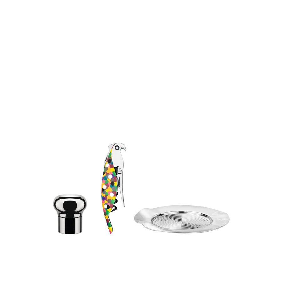 Alessi Wine Gift Parrot Set -Alessi
