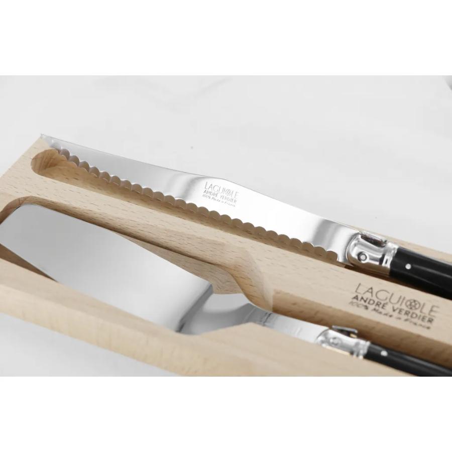 Andre Verdier Cake Server & Knife Set - Black -Verdier