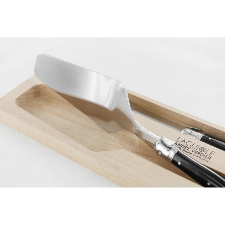 Andre Verdier Cake Server & Knife Set - Black -Verdier