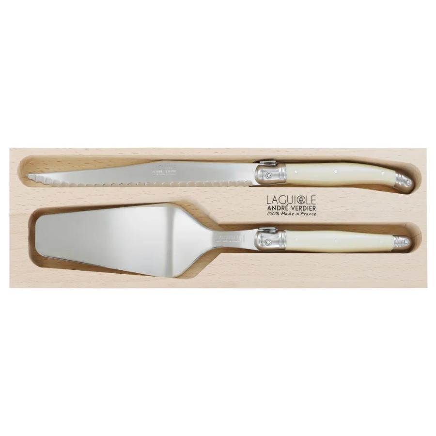 Andre Verdier Cake Server & Knife Set - Ivory -Verdier