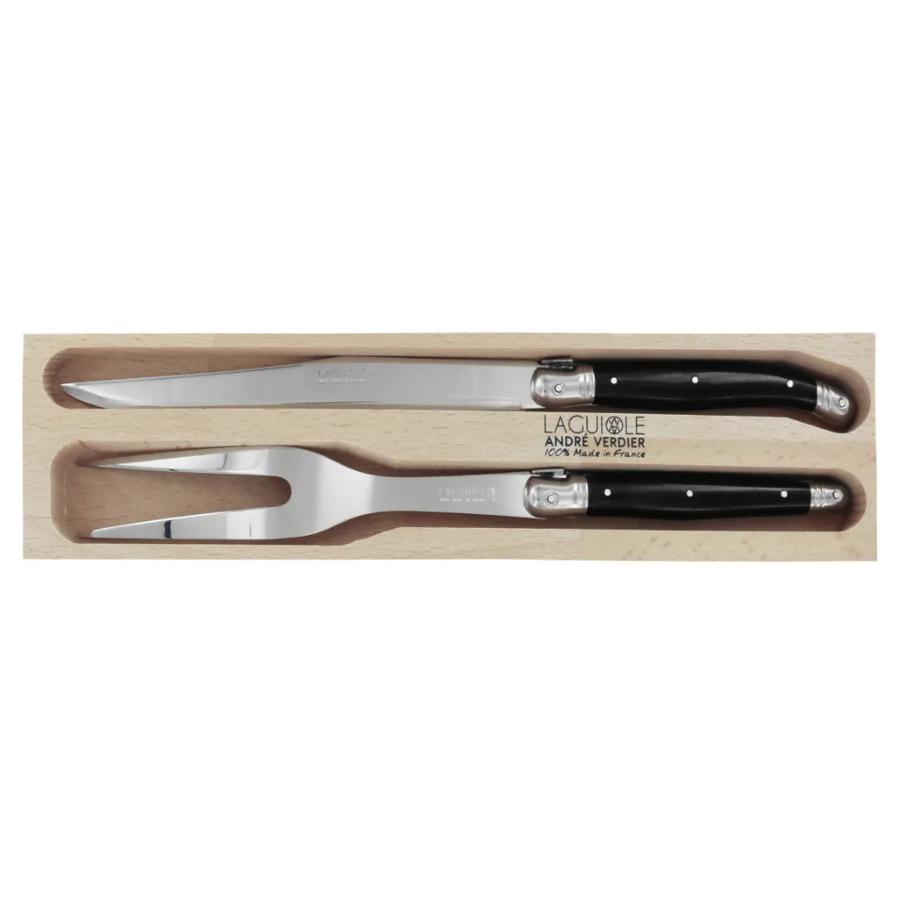 Andre Verdier Carving Set, Set of 2 - Black -Verdier