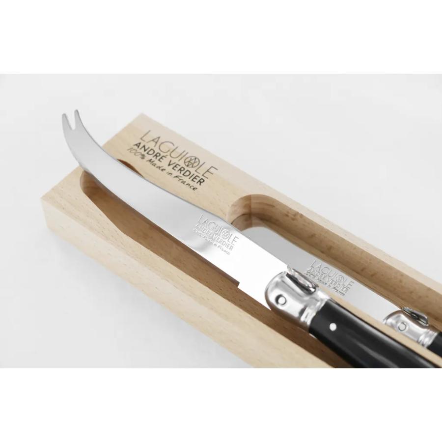 Andre Verdier Cheese & Butter Knife Set, Set of 2 - Black -Verdier