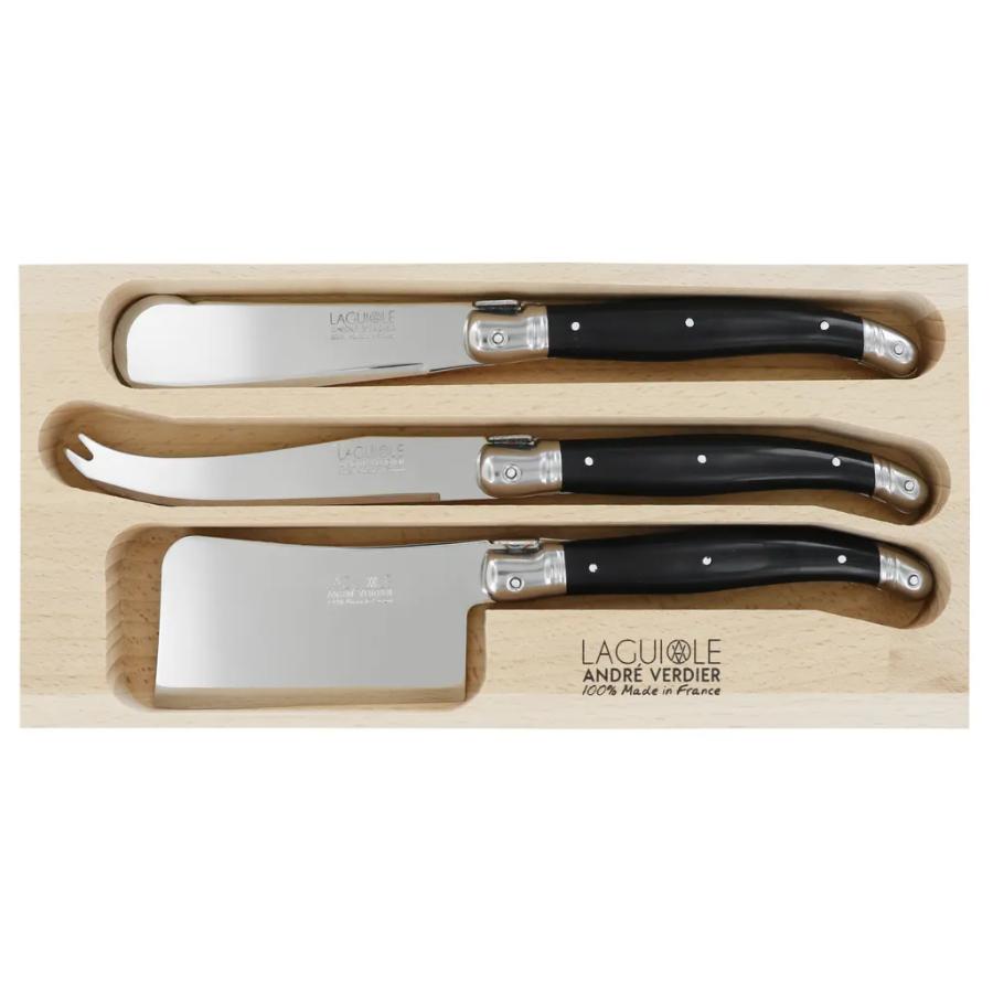 Andre Verdier Cheese Set, Set of 3 - Black -Verdier
