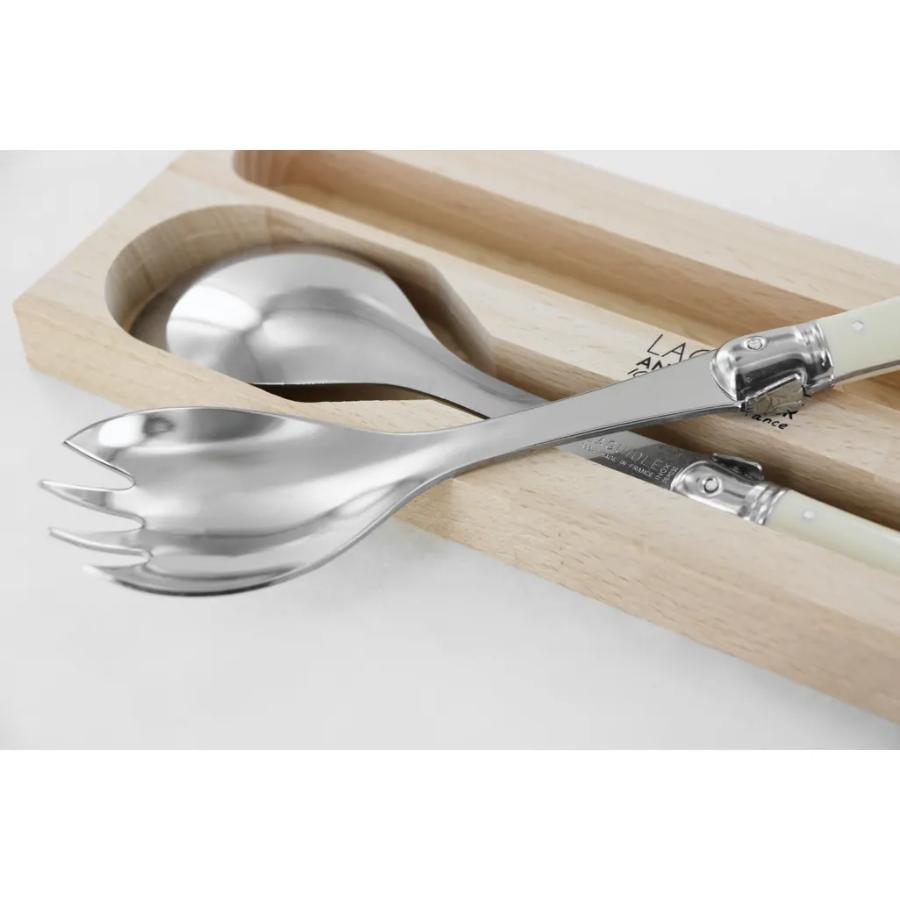Andre Verdier Salad Server Set, Set of 2 - Ivory -Verdier