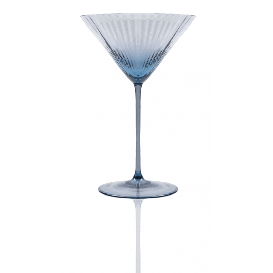 Anna Von Lipa Lyon Martini glass Blue smoke (Set of 2) -Spilhaus
