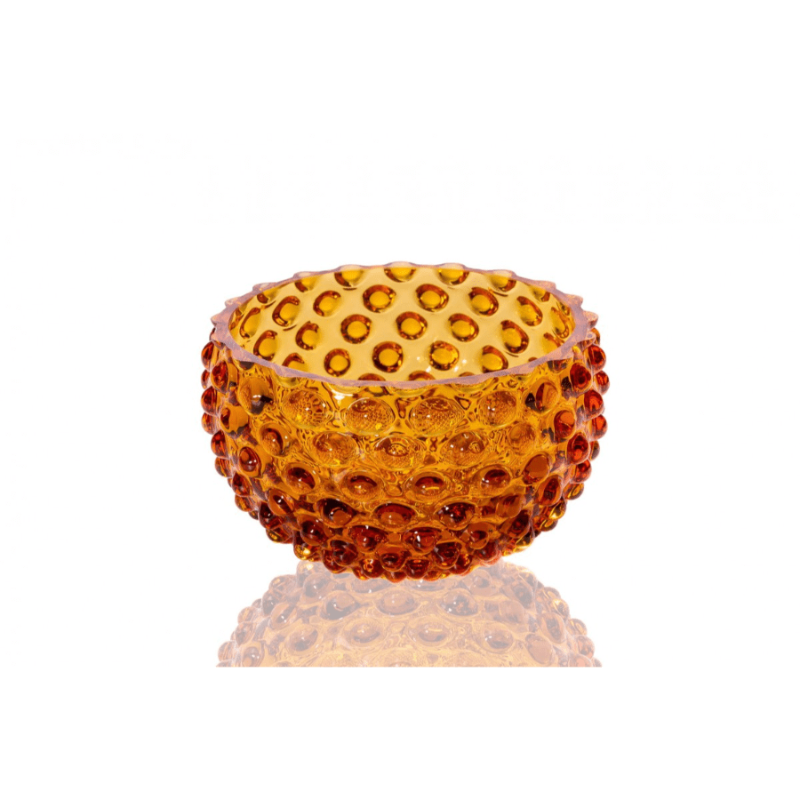 Anna Von Lipa Tapas 11,5 cm Amber -Bohemia Crystal