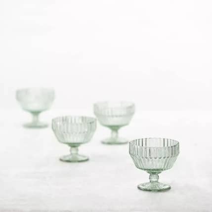 ARCHIE Footed Bowl 11cm Sage Set of 6 -United Tables