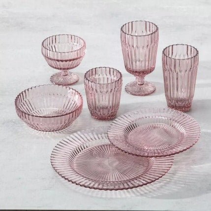 ARCHIE Glass Pink 420ml Set of 6 -United Tables