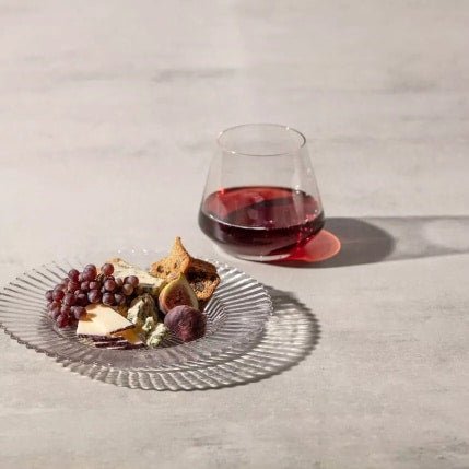 ARCHIE Glass Plate Flat 21.5cm Clear Set of 4 -United Tables